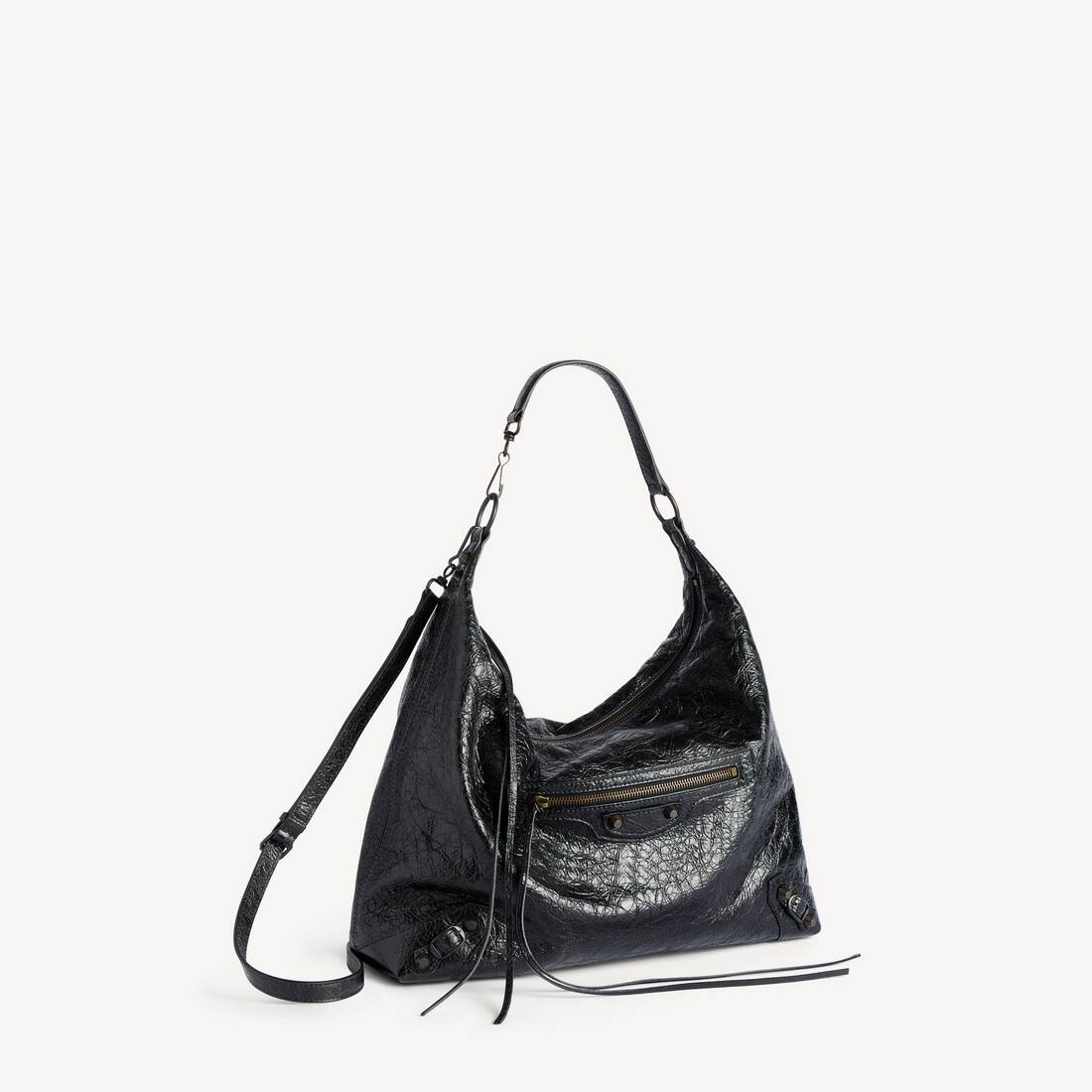 Women's Le City Hobo Bag Medium in Black | Balenciaga Brazil EN - Image 2