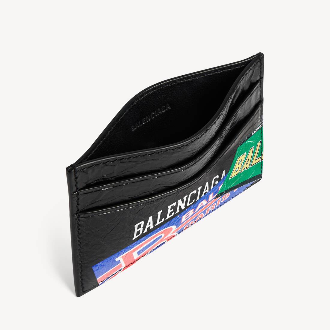 Cash Kartenhalter f&uuml;r Herren in Schwarz/mehrfarbig | Balenciaga Deutschland DE - Image 3
