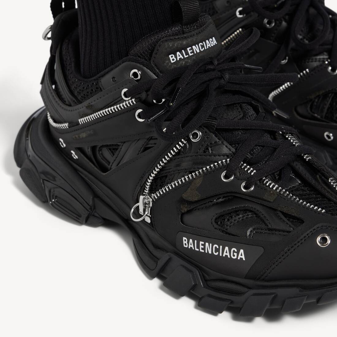 Women's Track Zip Sneaker in Black | Balenciaga Australia EN - Image 6