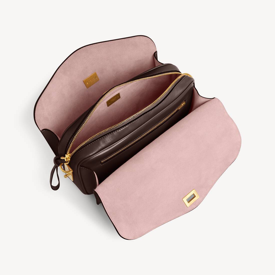 Women's Le 7 Shoulder Bag Medium in Muscade | Balenciaga Australia EN - Image 4