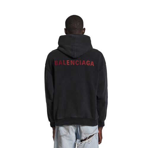 balenciaga back hoodie medium fit