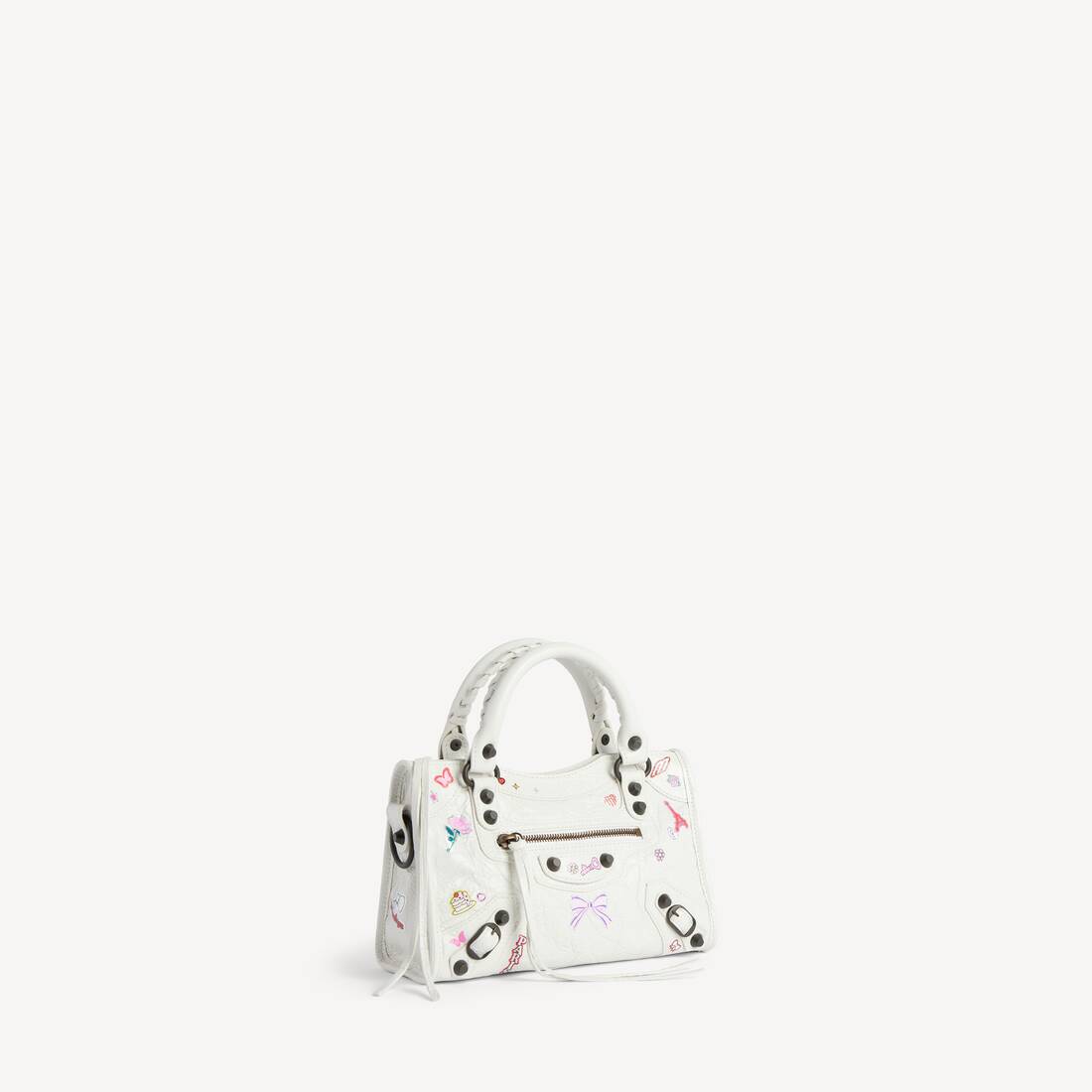 Women's Le City Bag Mini in White/multicolor | Balenciaga Romania EN - Image 2