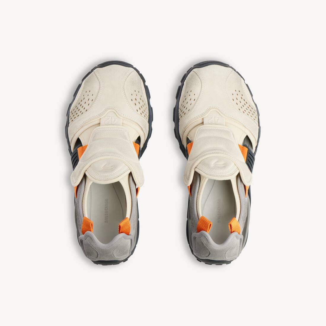 Men's Hike Sandal Sneaker in Grey/beige/orange/black | Balenciaga Canada EN - Image 4