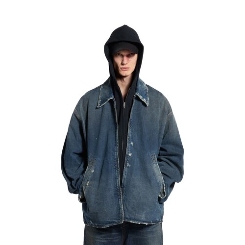 chaqueta vaquera con cremallera