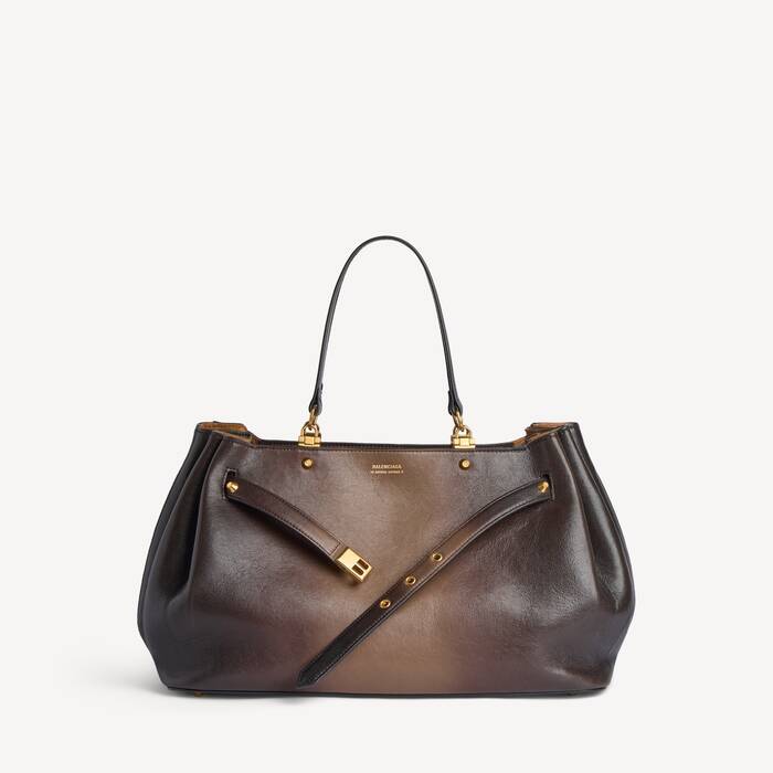 Women's Fan Carry All Bag Medium in Black/light Taupe - Women | Balenciaga Netherlands EN - Image 1