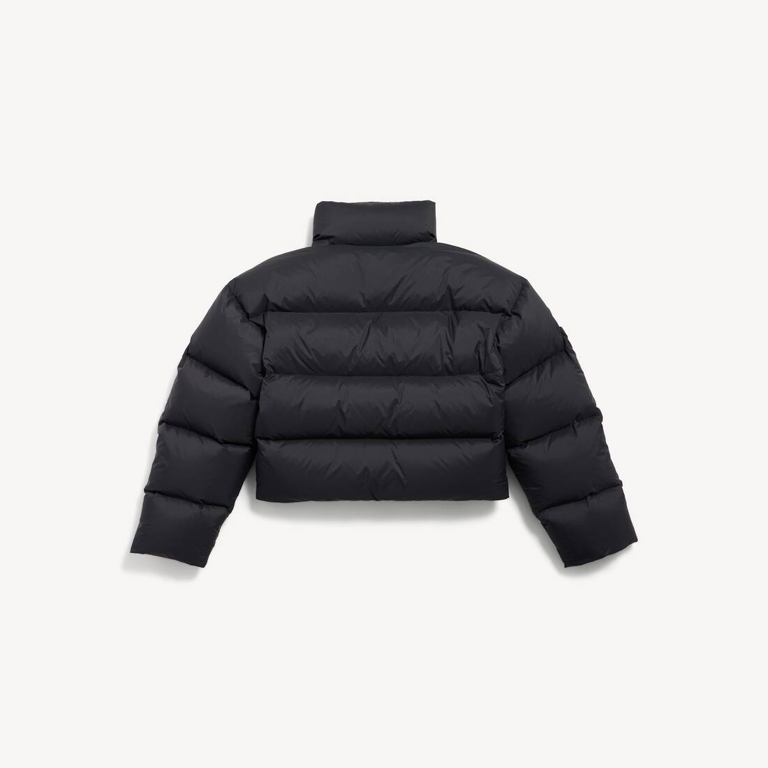Women's Cropped Puffer in Black | Balenciaga Estonia EN - Image 2