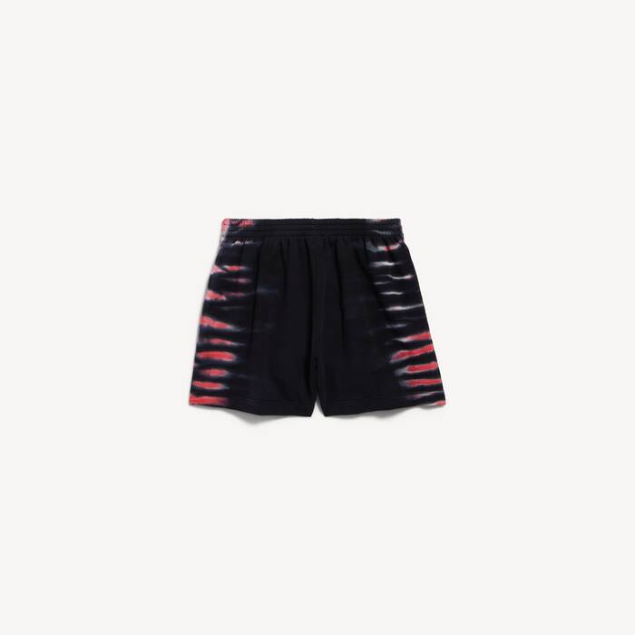 Men's Extreme Tie Dye Regular Fit Bermuda in Black - Men | Balenciaga Sweden EN - Image 3
