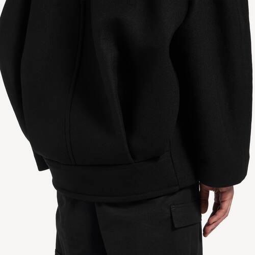 short cocoon coat