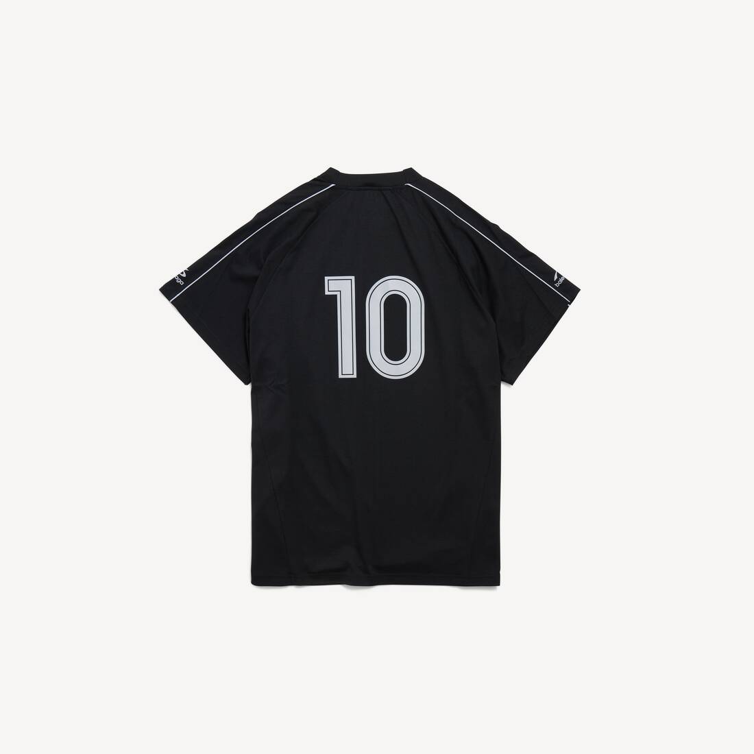 Men's Soccer Oversized T-shirt in Black | Balenciaga United Kingdom EN - Image 2
