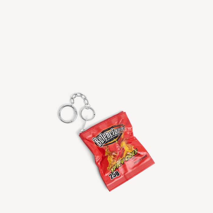 Charm/keychain Chips in Red | Balenciaga Spain EN - Image 1