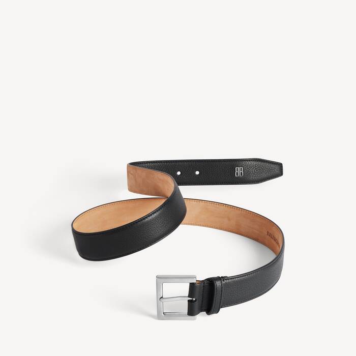 Men's Tiny Logo Belt in Black - Men | Balenciaga United Kingdom EN - Image 2