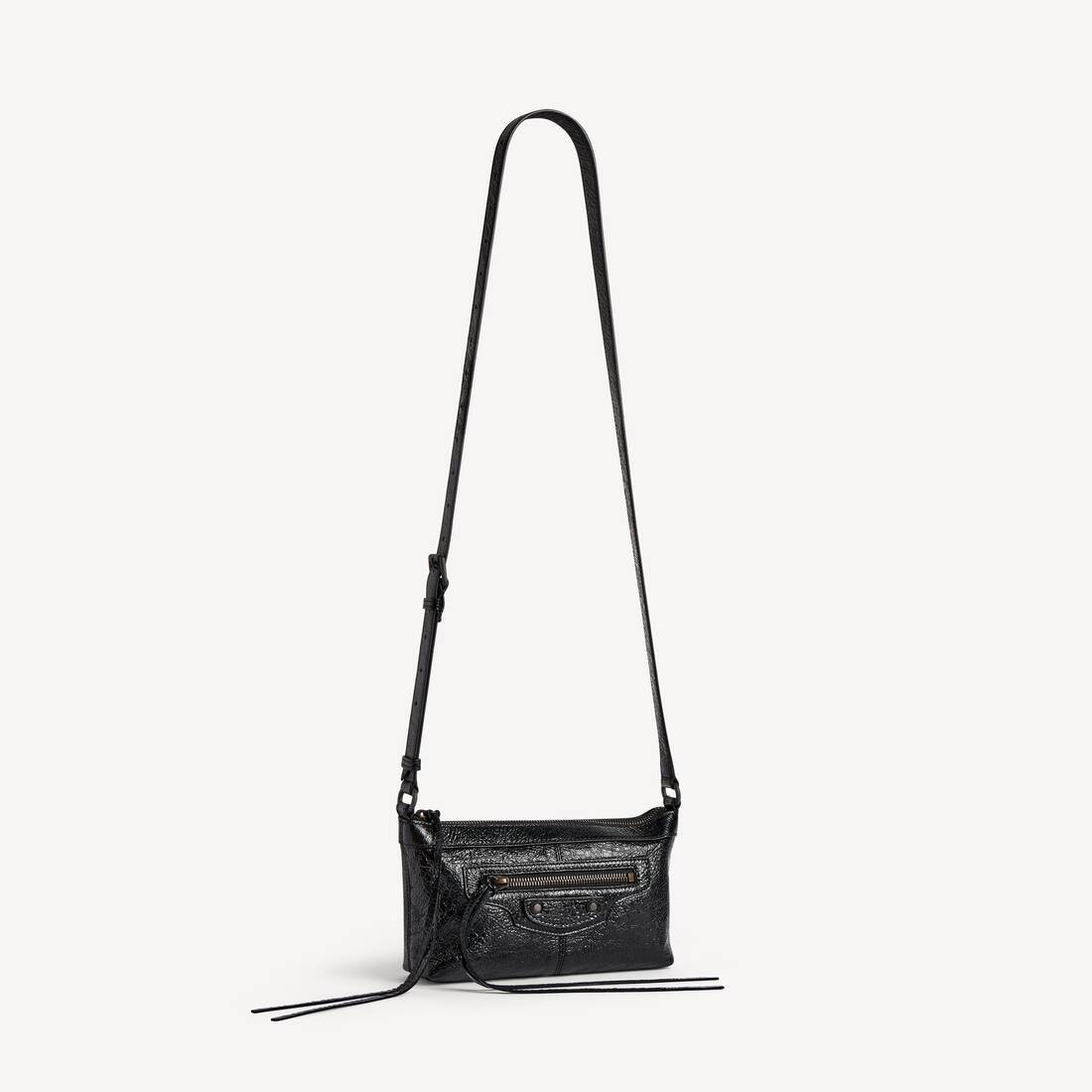 Men's Le City Phone Pouch in Black | Balenciaga Denmark EN - Image 2