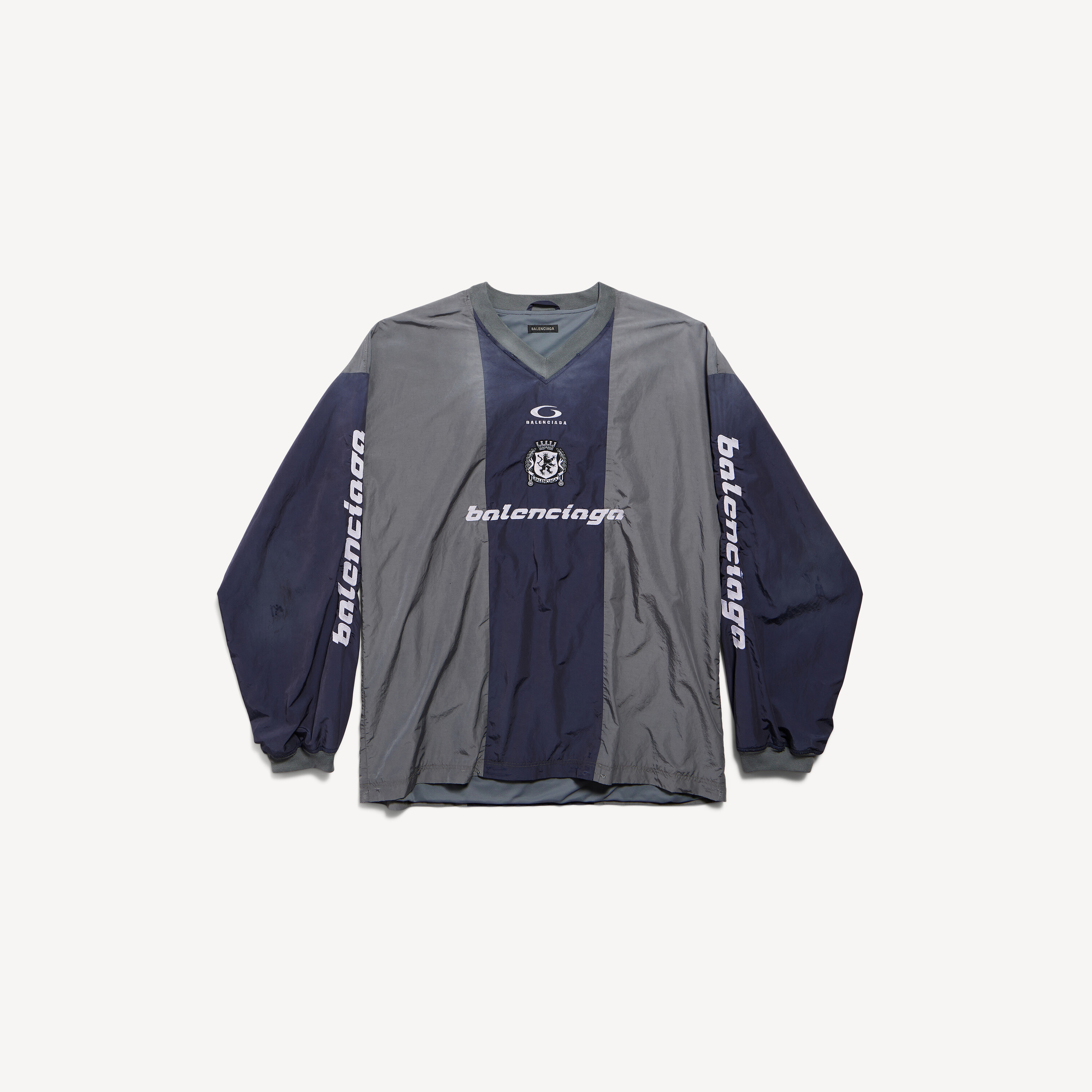 Men's Outerwear Long Sleeve Top in Marine Blue/red