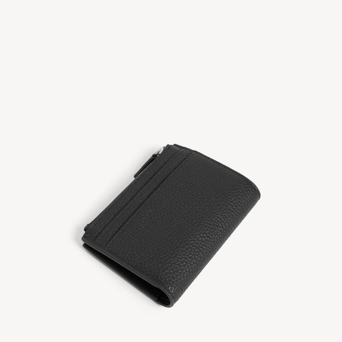 Men's Credit Vertical Folded Card Holder in Black | Balenciaga Zimbabwe EN - Image 2