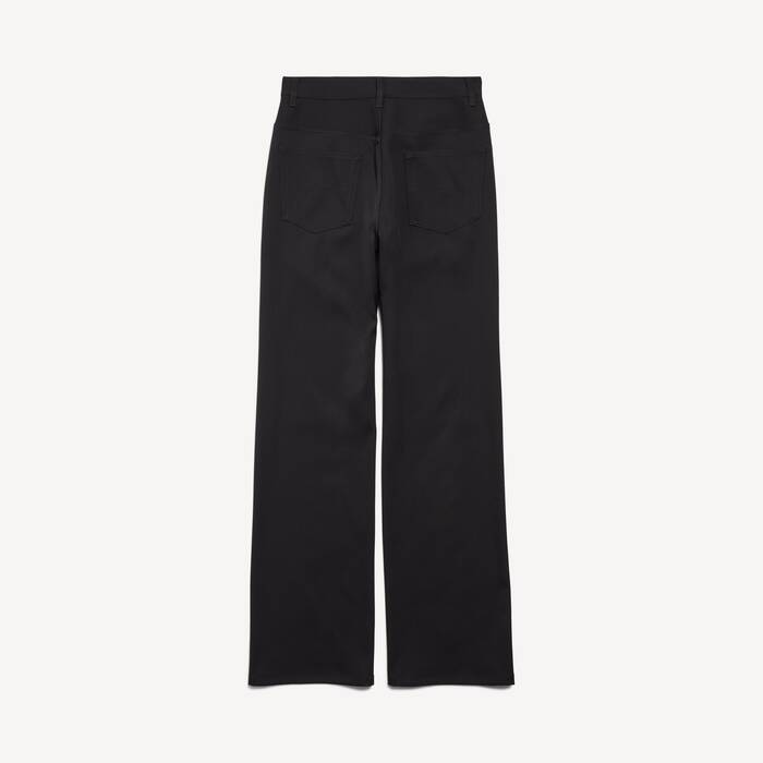 Pantal&oacute;n De Sastre Straight Fit para Mujer en Negro - Mujer | Balenciaga Espa&ntilde;a ES - Image 2