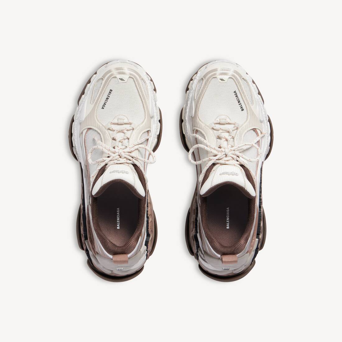 Sneaker Triple S.2 pour Femme en Marron/beige | Balenciaga Belgique FR - Image 4