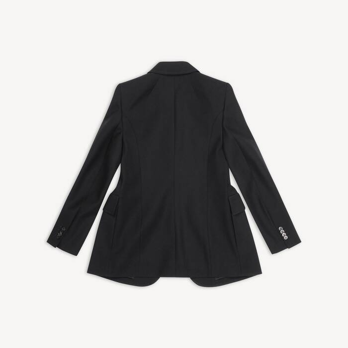 Veste Hourglass pour Femme en Noir - Femme | Balenciaga France FR - Image 2