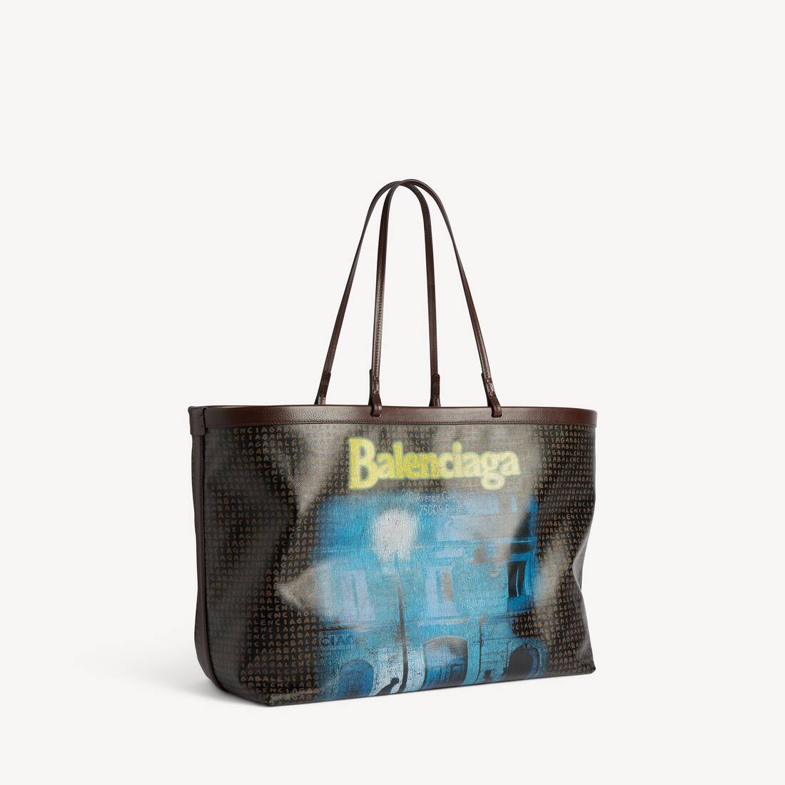 Select Tragetasche Gro&szlig; f&uuml;r Damen in Schwarz/gelb | Balenciaga Deutschland DE - Image 2
