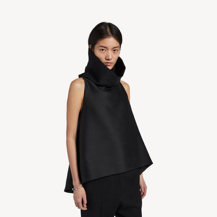 Top De Cuello Alto  para Mujer en Negro - Mujer | Balenciaga Espa&ntilde;a ES - Image 1