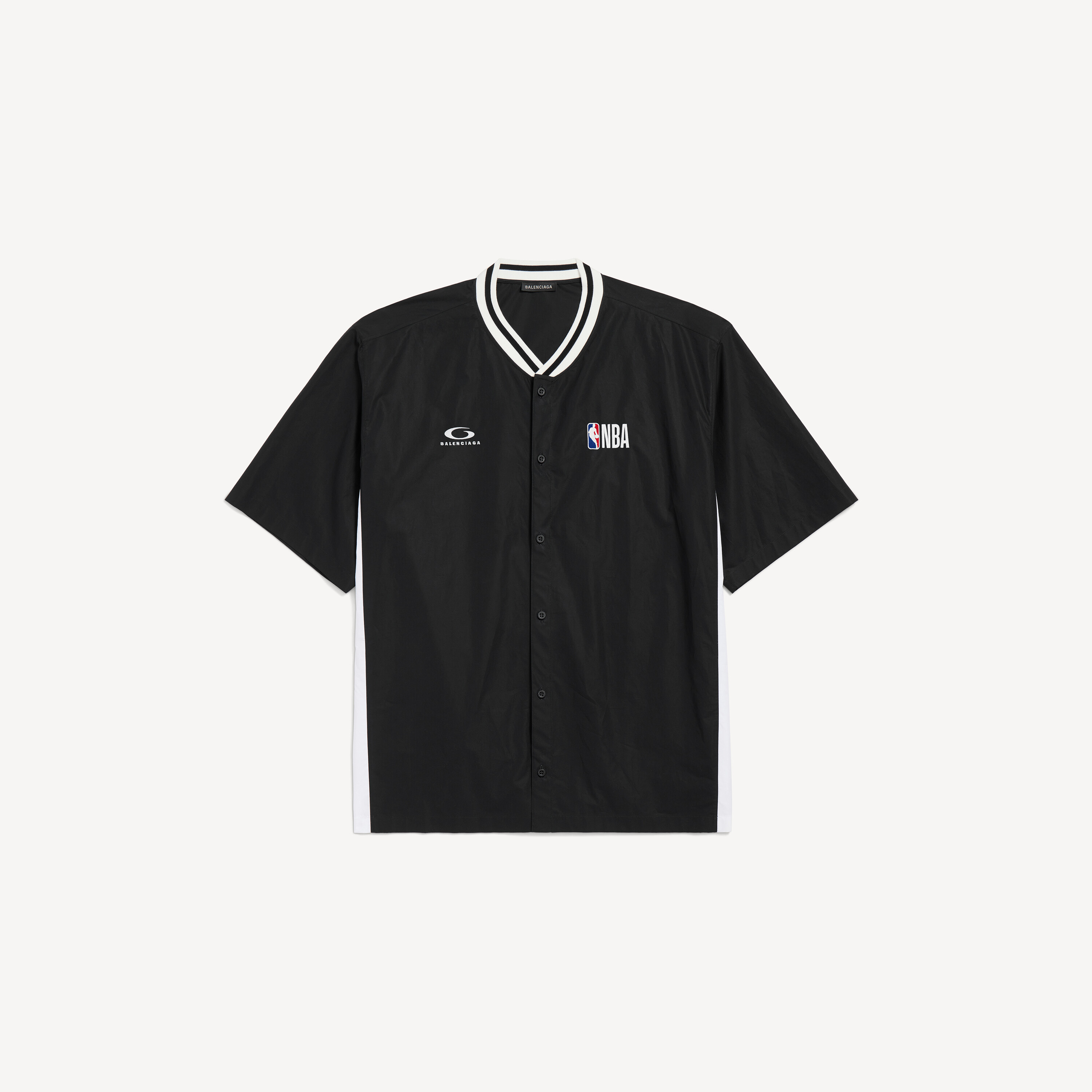 Men's Balenciaga | Nba Collaboration Short Sleeve Shirt in Black