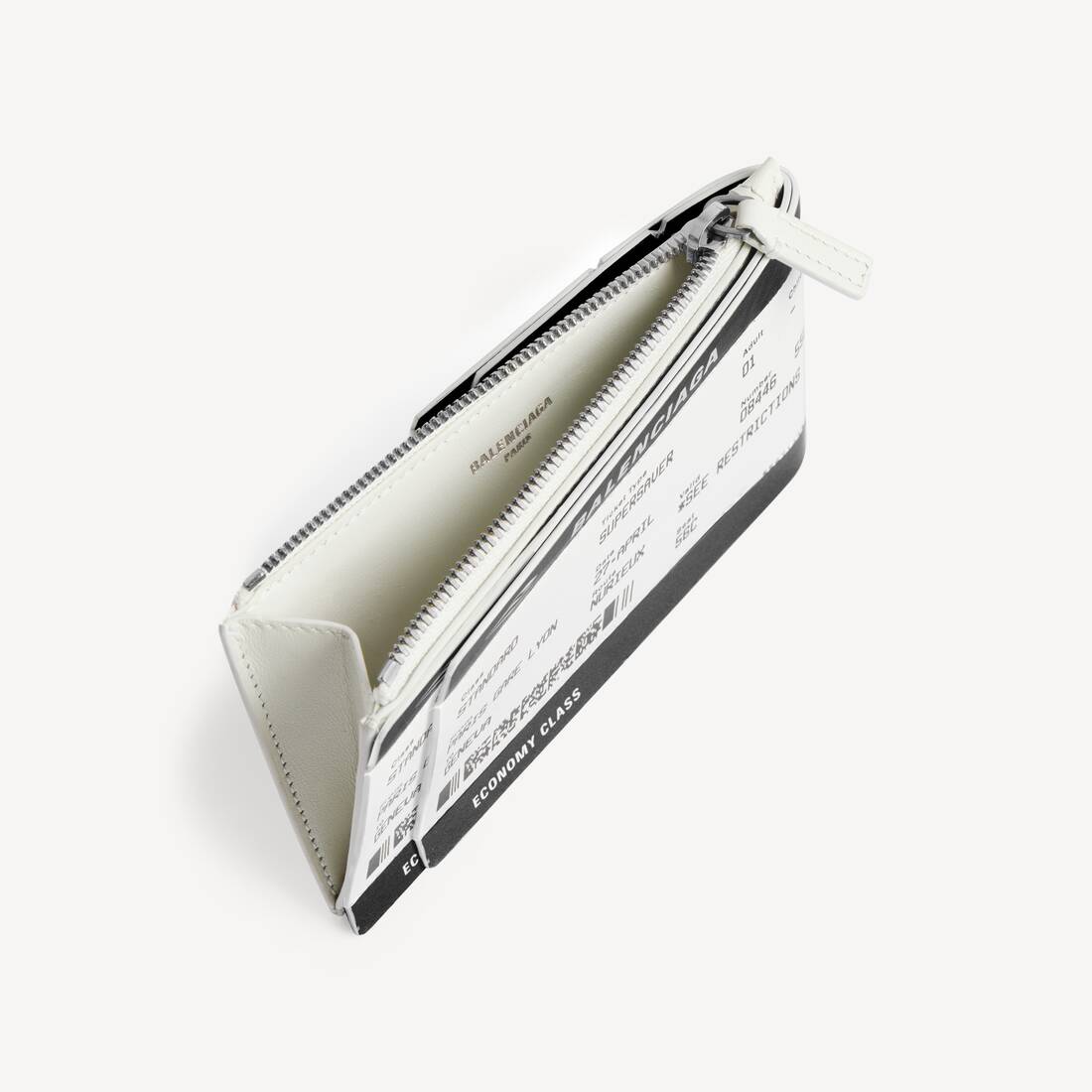 Porte-cartes Et Monnaie Long Carte D'embarquement Passport pour Homme en Noir/blanc | Balenciaga France FR - Image 3