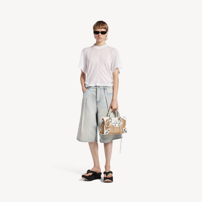 Bolso Le City Peque&ntilde;o para Mujer en Natural/blanco &Oacute;ptico - Mujer | Balenciaga Espa&ntilde;a ES - Image 3
