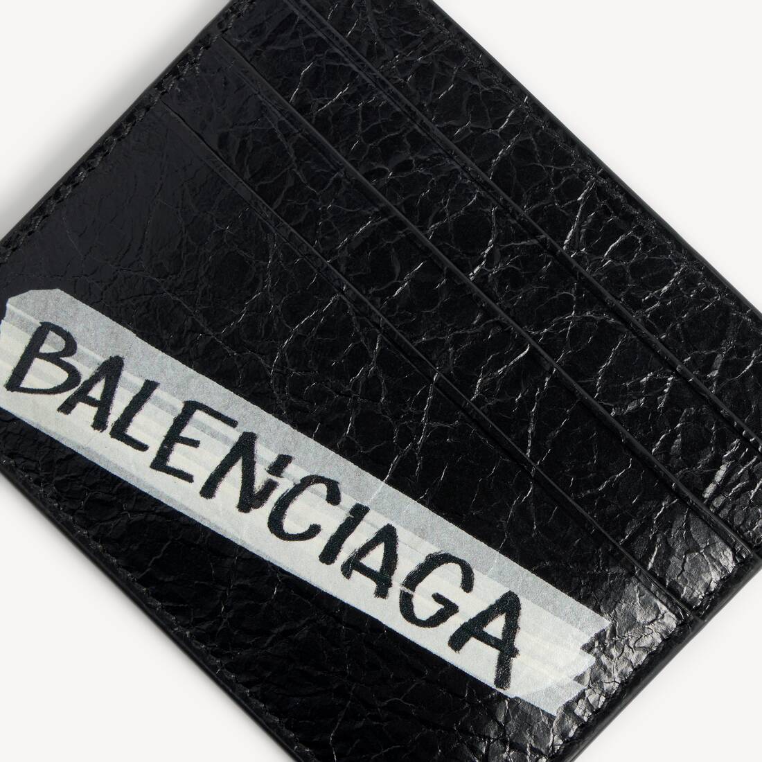 Men's Shopper Card Holder Large in Black | Balenciaga Japan EN - Image 4