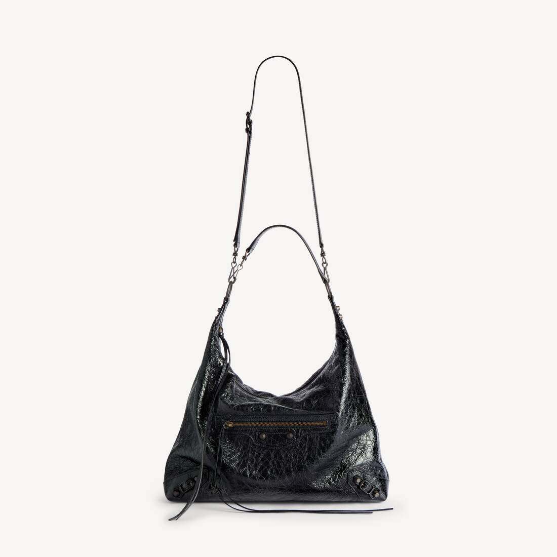 Women's Le City Hobo Bag Medium in Black | Balenciaga Brazil EN - Image 4