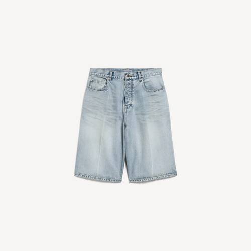 denim stay press shorts