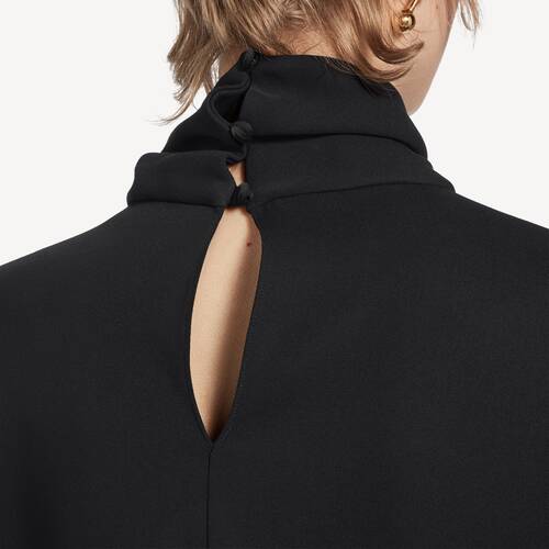 silk crepe scarf shirt
