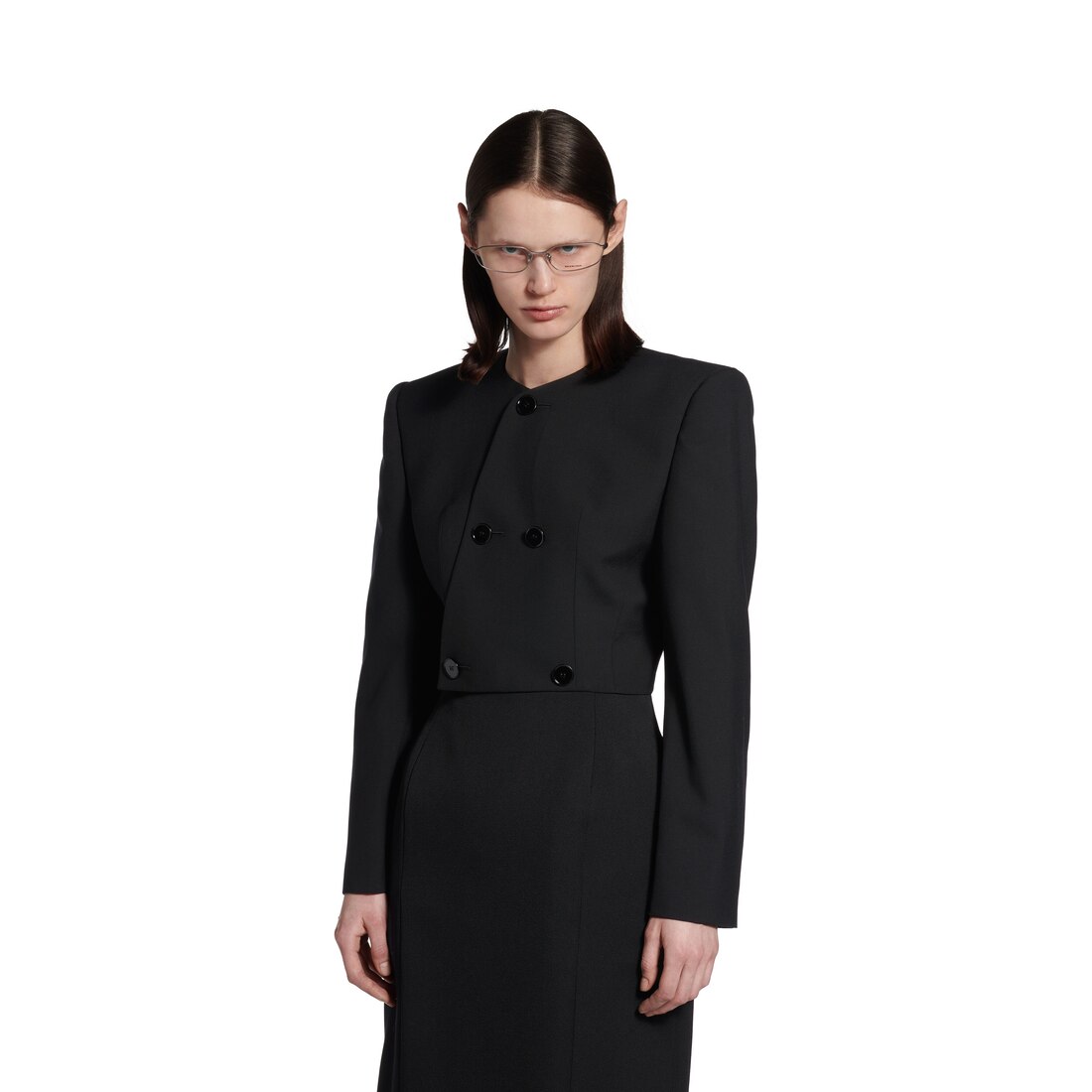 【送料込】BALENCIAGA★Spencer テーラードジャケット Women's Spencer Tailored Jacket in Black | Balenciaga US