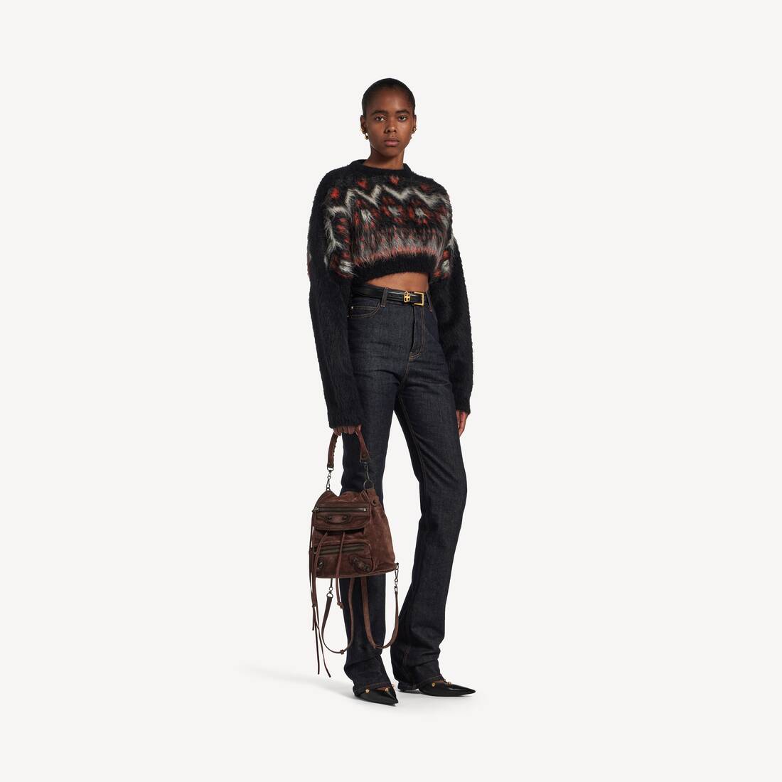Women's Le City Backpack Mini in Light Espresso | Balenciaga United States EN - Image 6