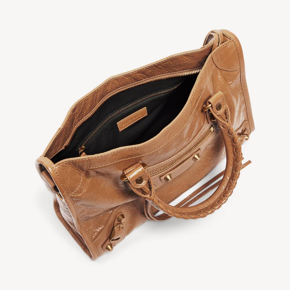 Ela's Bolsa Le City Pequena em Camelo | Balenciaga Brasil PT - Image 5