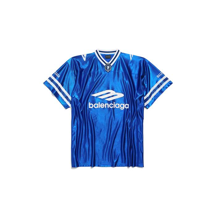 3b football v-neck t-shirt oversized