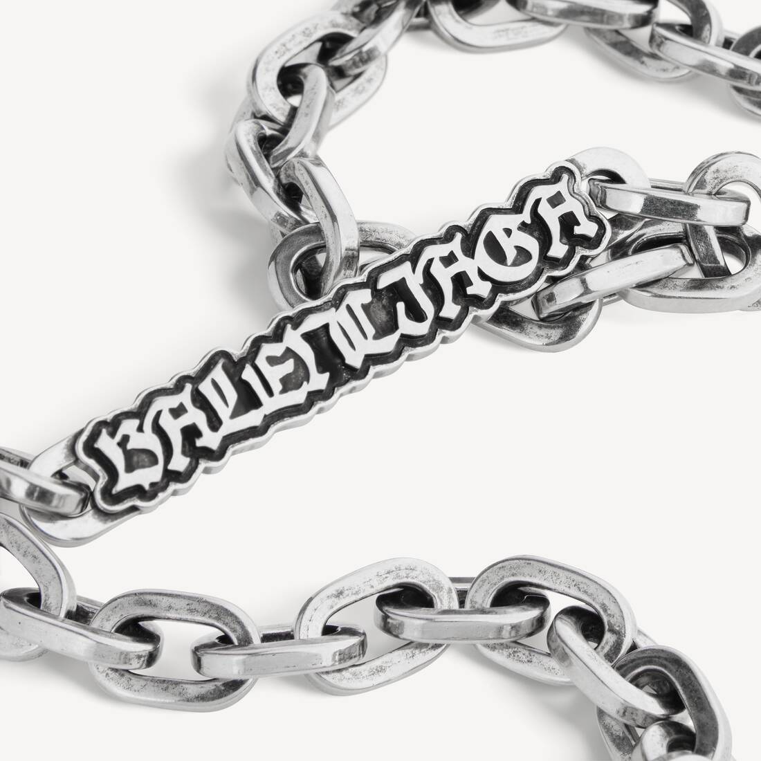 アンティークシルバー の メンズ Goth グルメットネックレス | Balenciaga 日本 JA - Image 3