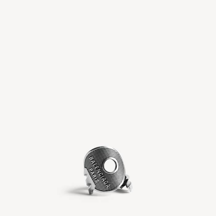 Men's Neverlost Ring in Antique Silver - Men | Balenciaga Croatia EN - Image 1