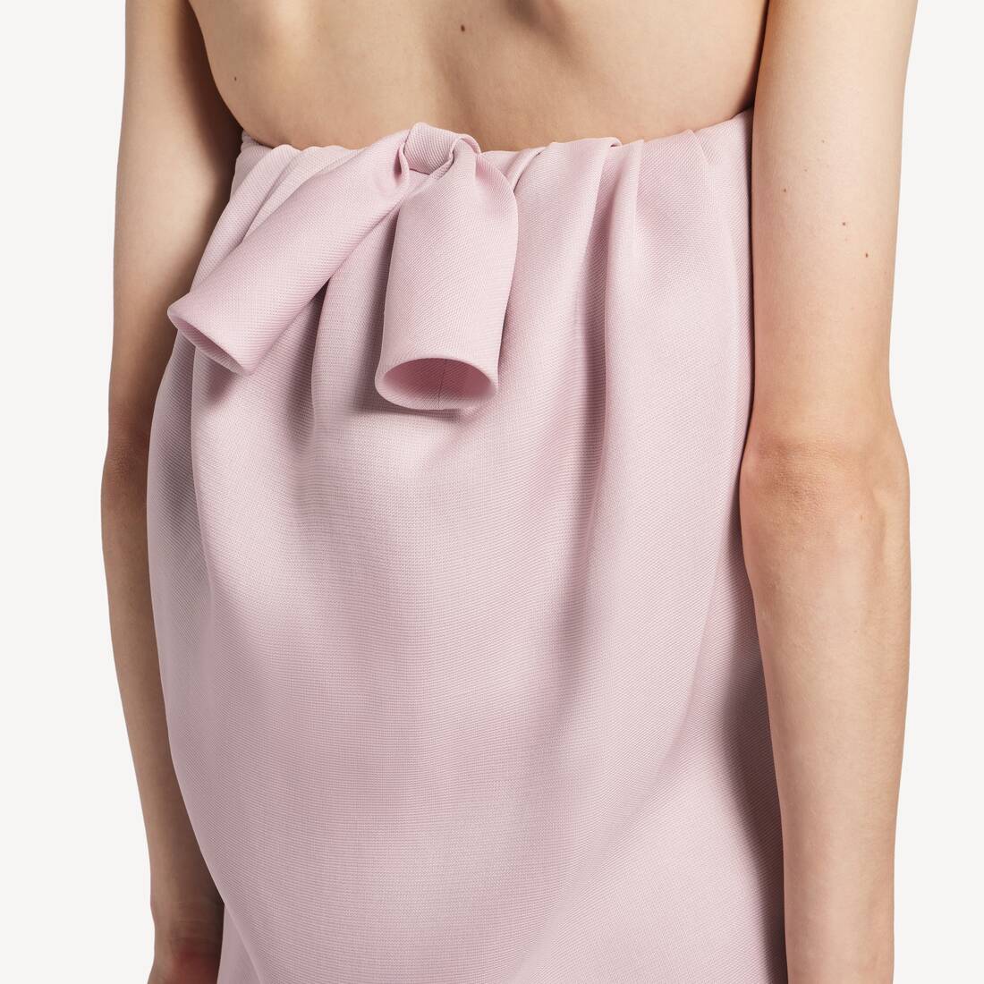 Women's Double Maxi Ballon Dress in Dusty Pink | Balenciaga Poland EN - Image 6