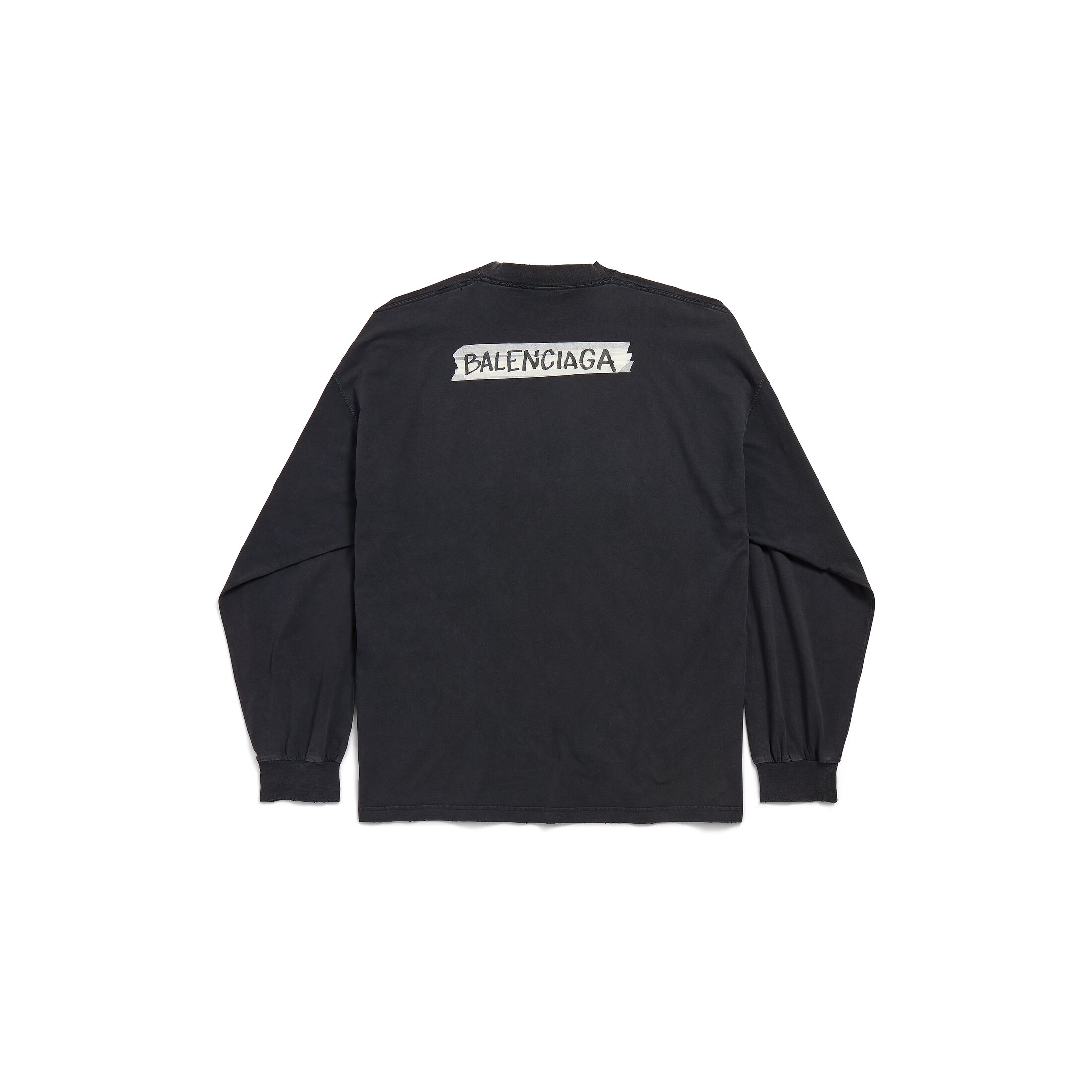 masking tape long sleeve t-shirt large fit