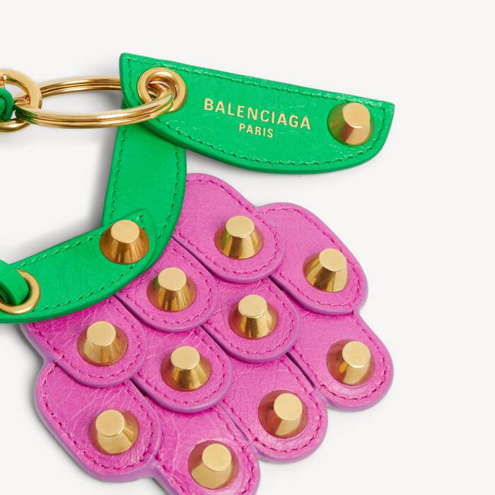 Portachiavi/charm Le City Lampone  da Donna in Verde Acceso - Donna | Balenciaga Italia IT - Image 3