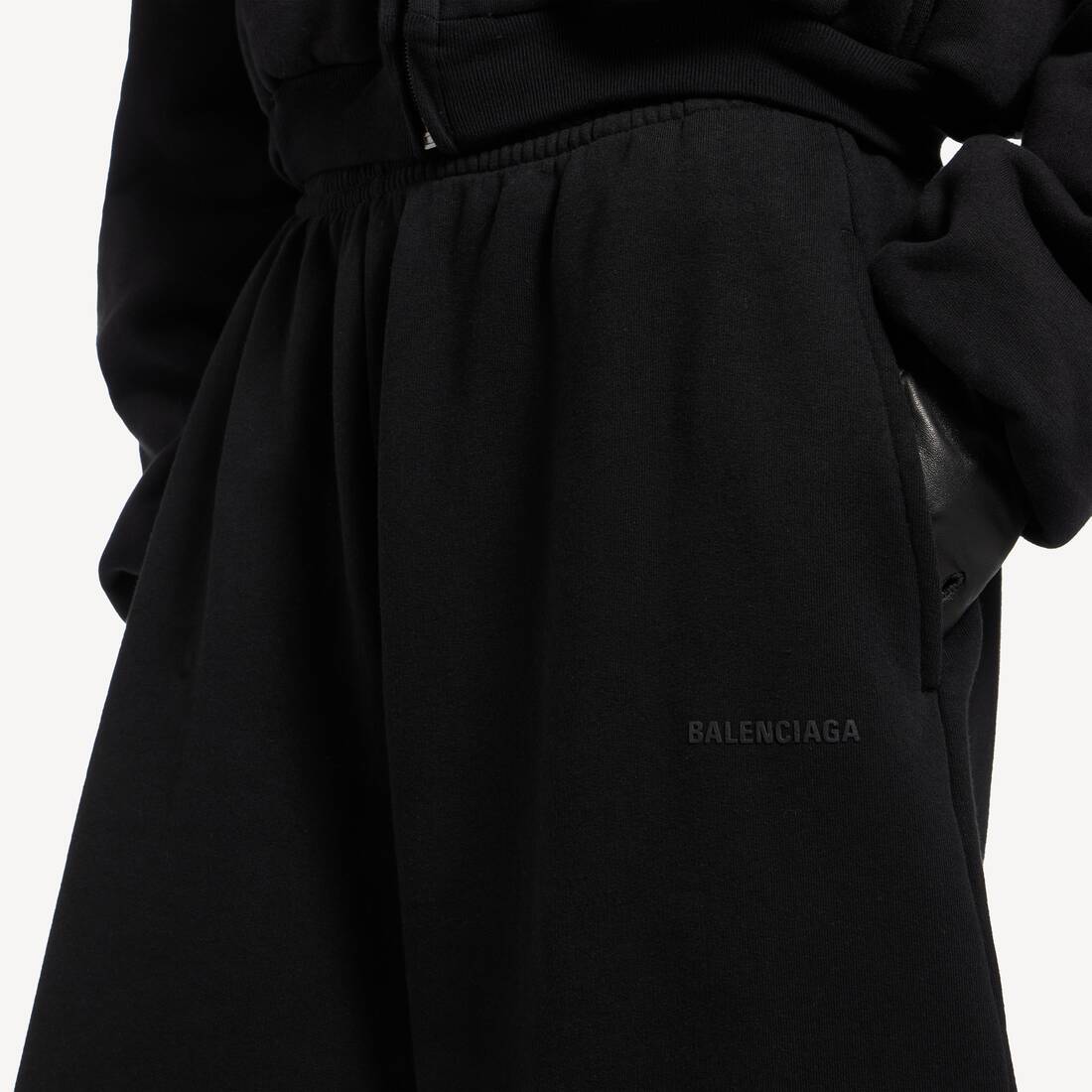 Pantaloni Da Tuta Barrel da Donna in Nero | Balenciaga Italia IT - Image 6