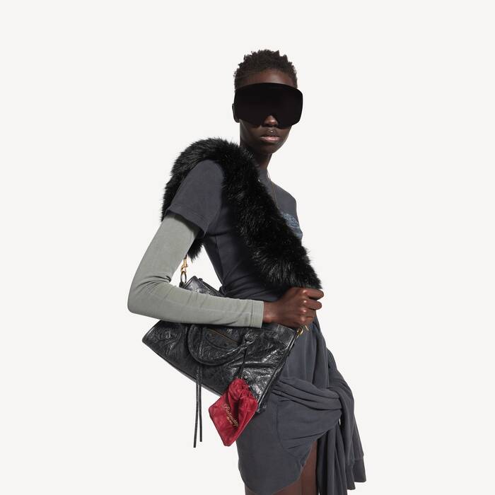 ブラック の ウィメンズ アニマルフリー ファー ストラップ - ウィメンズ | Balenciaga 日本 JA - Image 2
