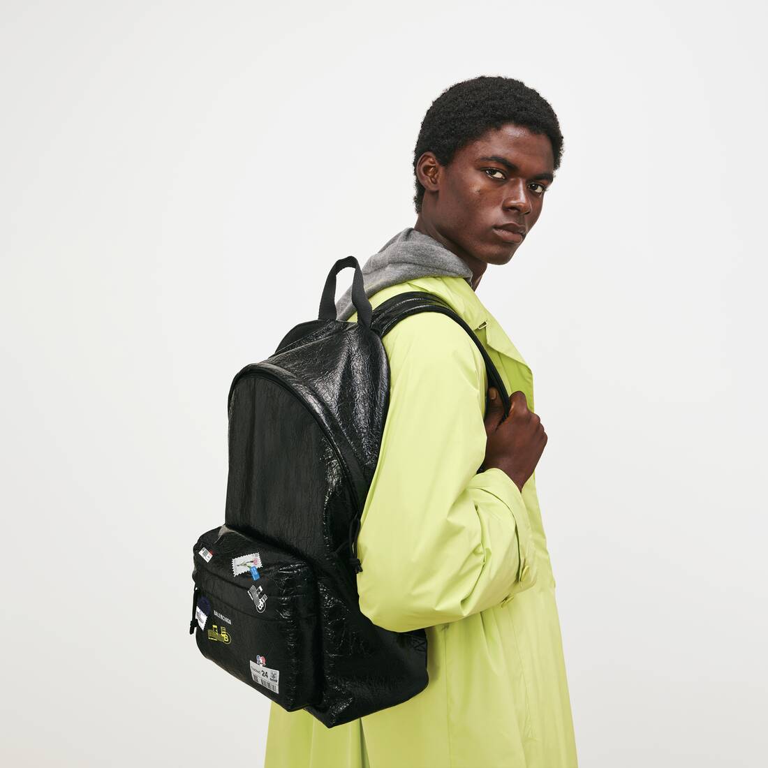 Men's Explorer Backpack in Black | Balenciaga Thailand EN - Image 7