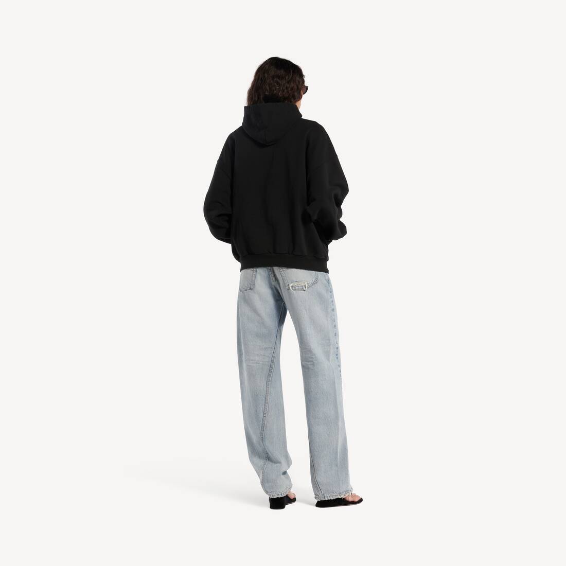 Felpa Con Zip Dream da Donna in Nero | Balenciaga Italia IT - Image 4