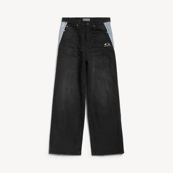 Uomo's Pantaloni In Denim Con Dettaglio Profilato in Nero - Uomo | Balenciaga Italia IT - Image 2