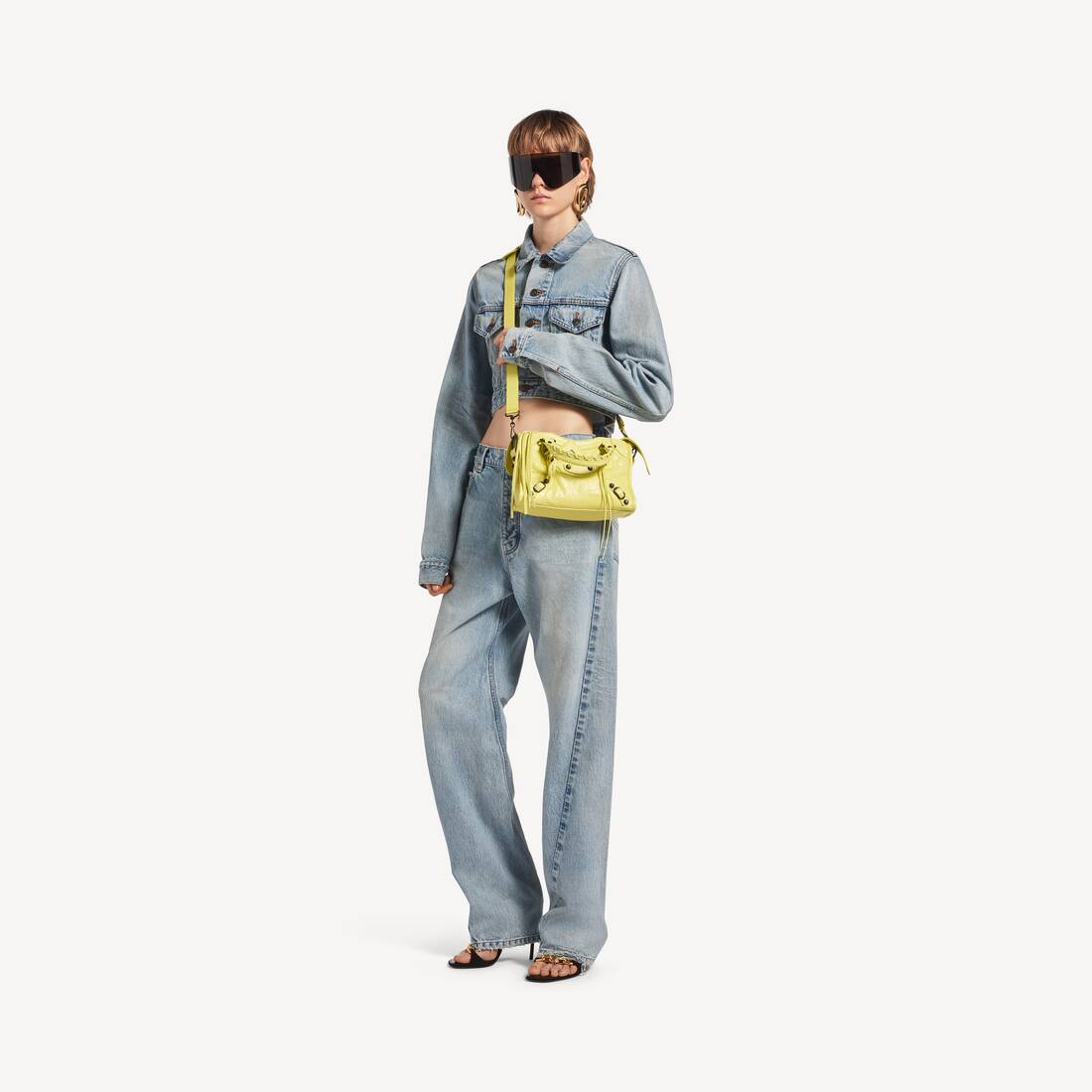Borsa Le City Piccola da Donna in Limonata | Balenciaga Italia IT - Image 9