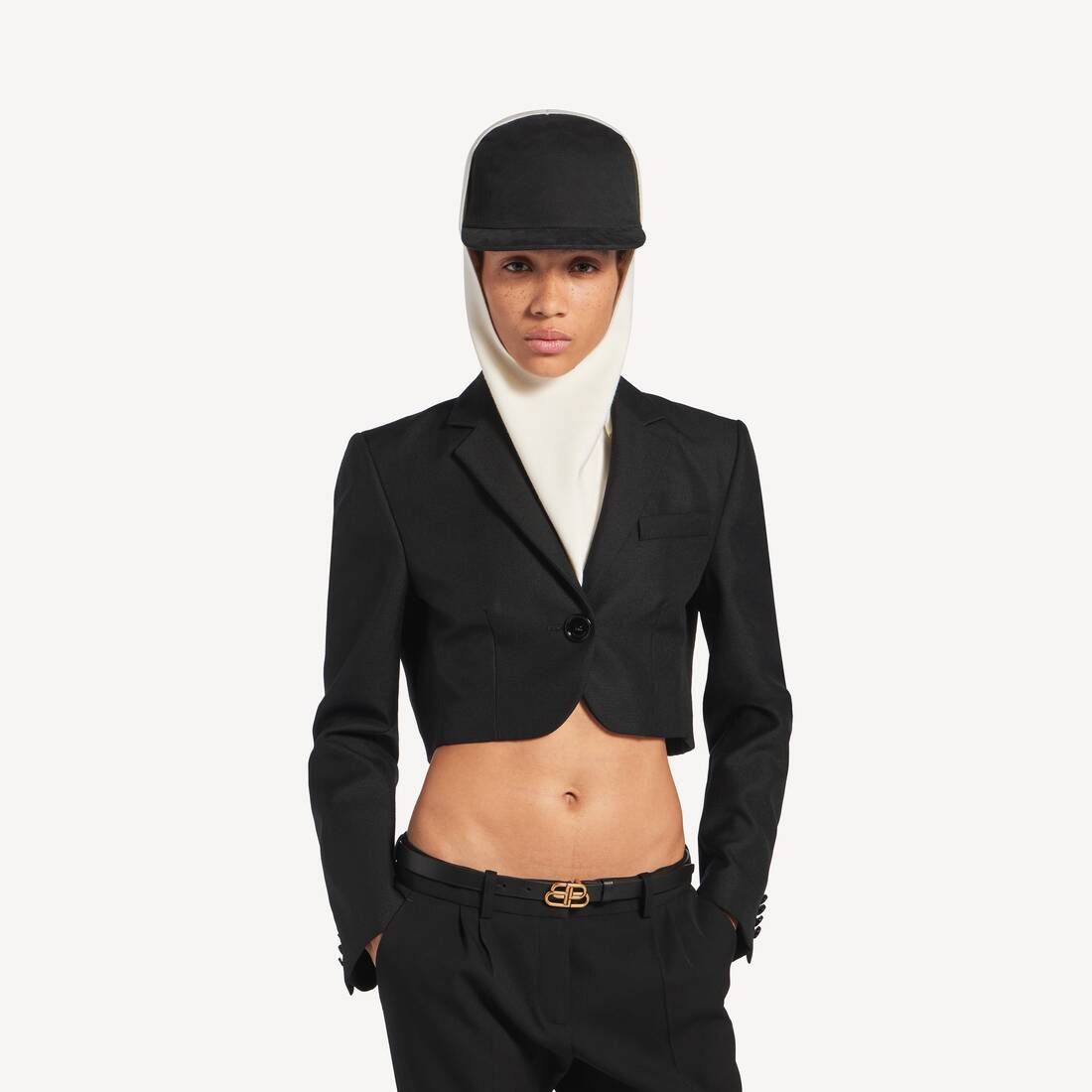 Giacca Cropped da Donna in Nero | Balenciaga Italia IT - Image 5