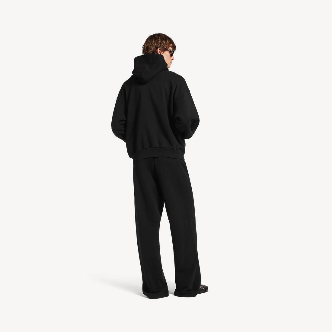 Pantal&oacute;n De Ch&aacute;ndal Baggy Messy Spray para Hombre en Negro | Balenciaga Espa&ntilde;a ES - Image 4