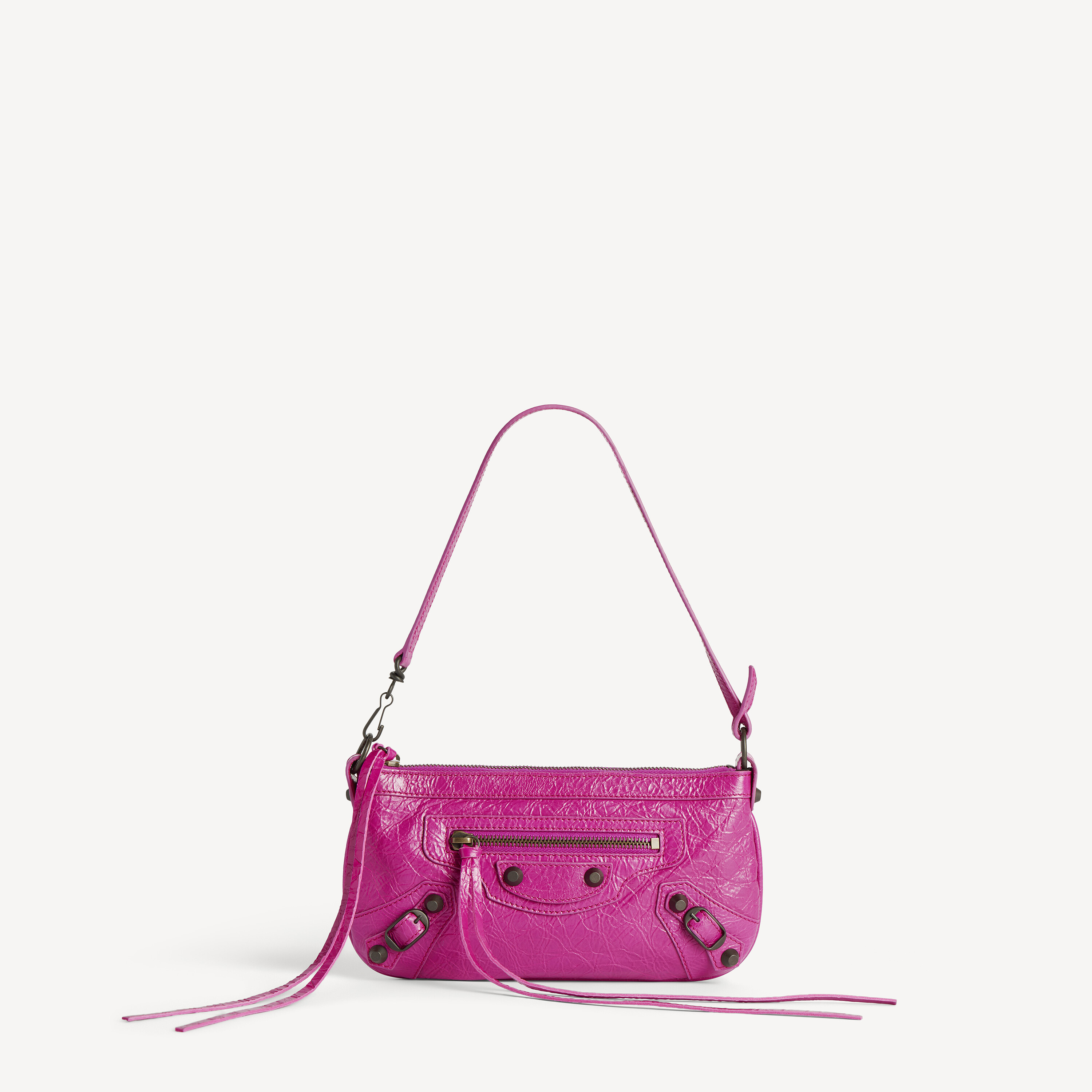 Women's Le City Pouch On Strap in Azalee | Balenciaga US