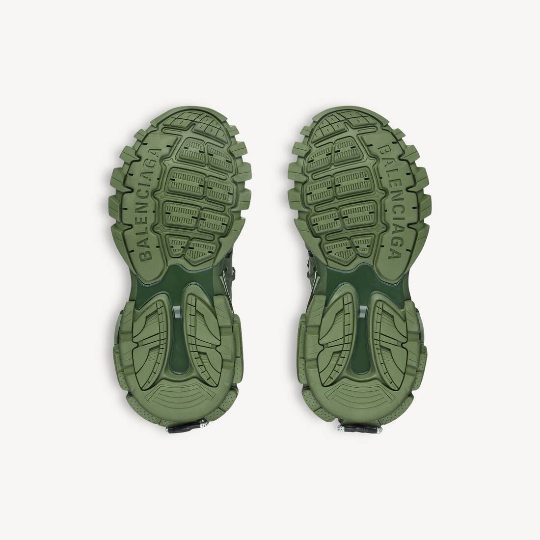 Sneaker Track Trail Laces pour Homme en Kaki/jaune Fluo | Balenciaga France FR - Image 5