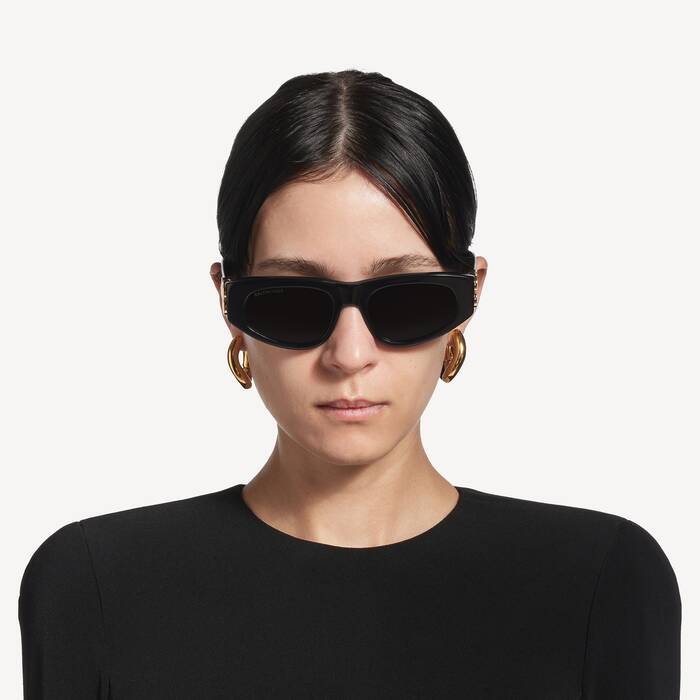 Pendientes Loop para Mujer en Oro - Mujer | Balenciaga Espa&ntilde;a ES - Image 2